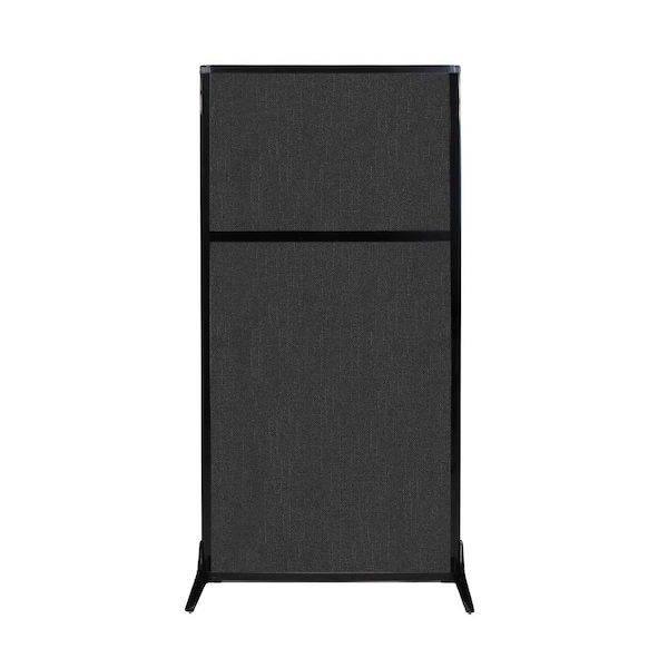 Work Station Screen 33" x 70" Black Fabric